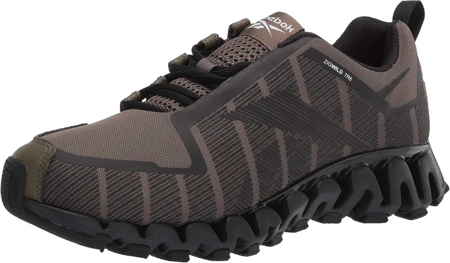 Мужские беговые кроссовки Reebok ZigWild Tr 6, белый/черный/зеленый