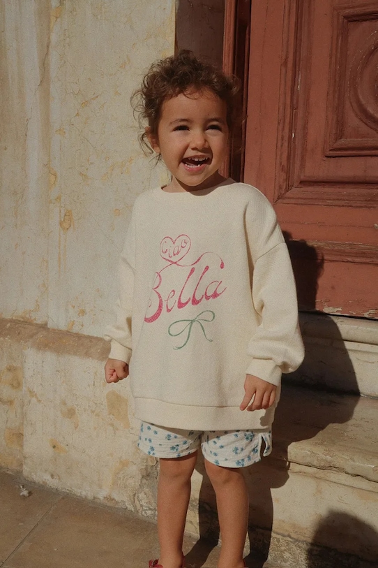 

Детская хлопковая толстовка RHW X KS Bella Sweat GOTS Konges Sløjd, бежевый