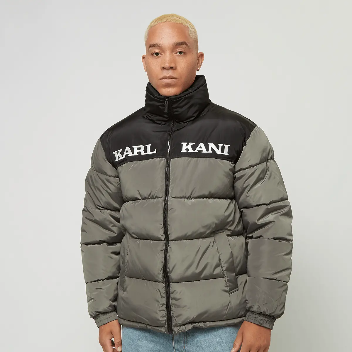 

Куртка Karl Kani Retro Essential Puffer Jacket, серый/черный