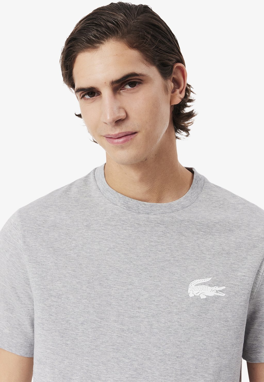 Футболка с принтом Lacoste, серый — фото 4