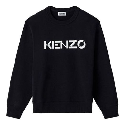 

Свитер casual round neck pullover long sleeves hoodie black Kenzo, черный