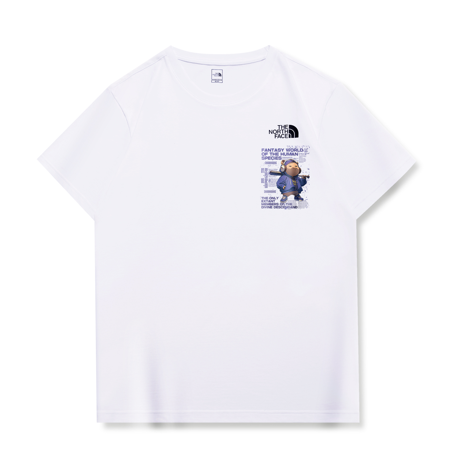 

THE NORTH FACE Футболка унисекс белая, Белый, THE NORTH FACE Футболка унисекс белая