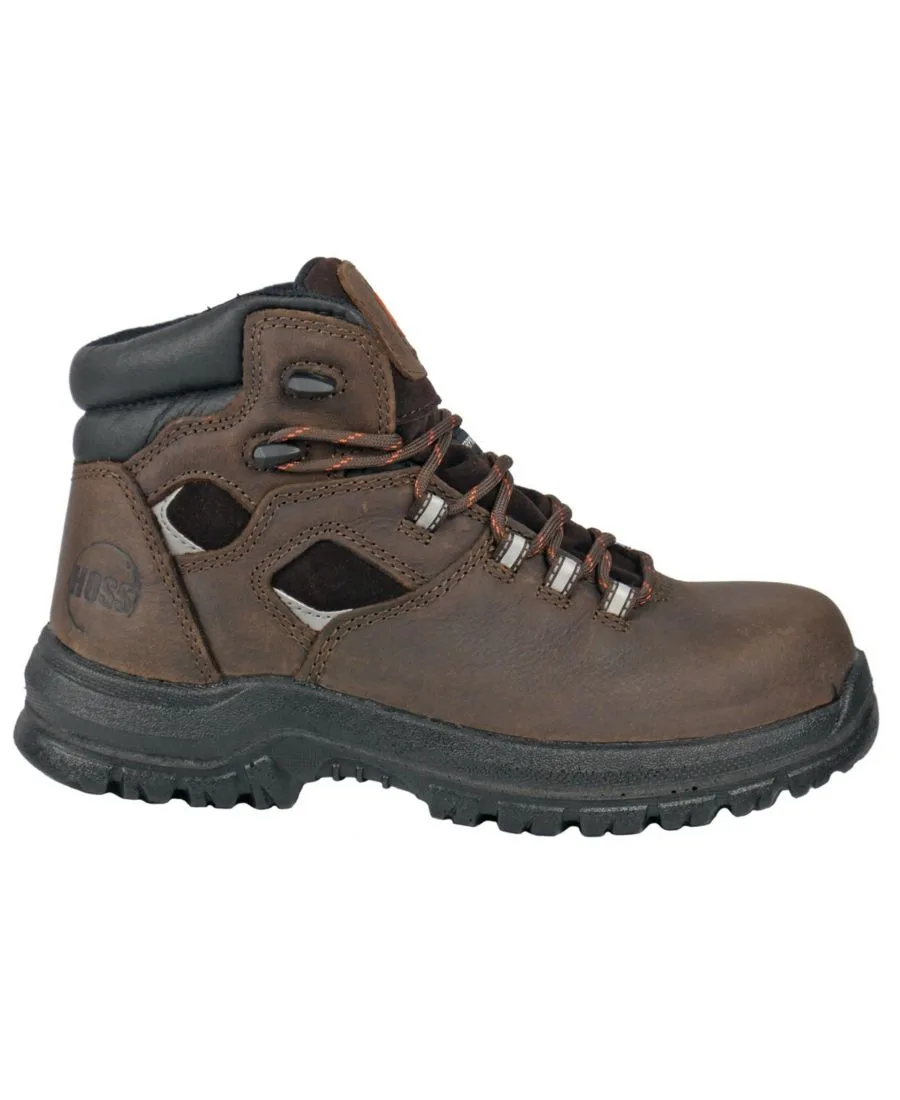 Мужские рабочие ботинки HOSS Lorne 6 дюймов с композитным носком Hoss Boot Company, коричневый — фото 2