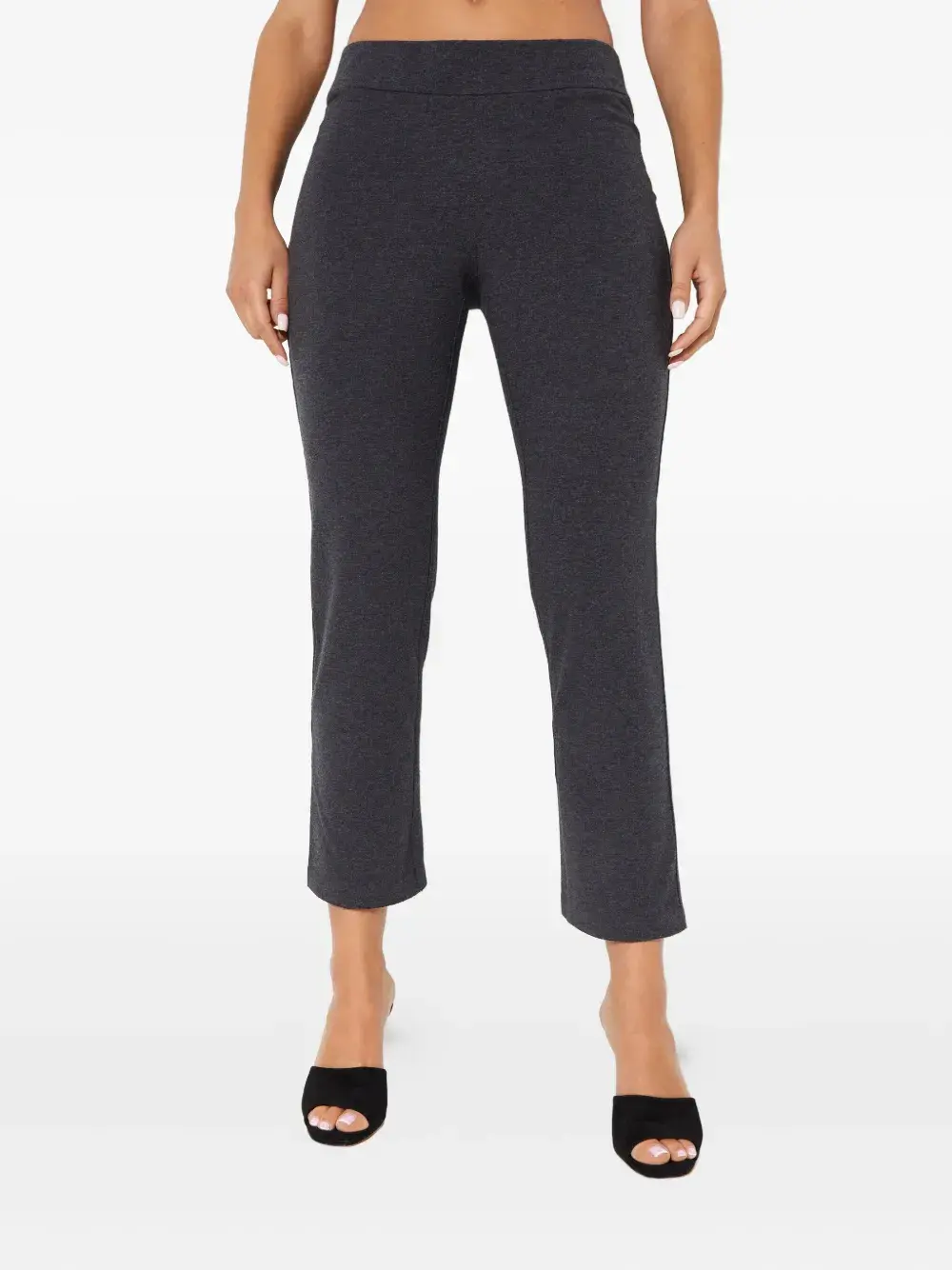 

Классические укороченные брюки без складок Norma Kamali, серый