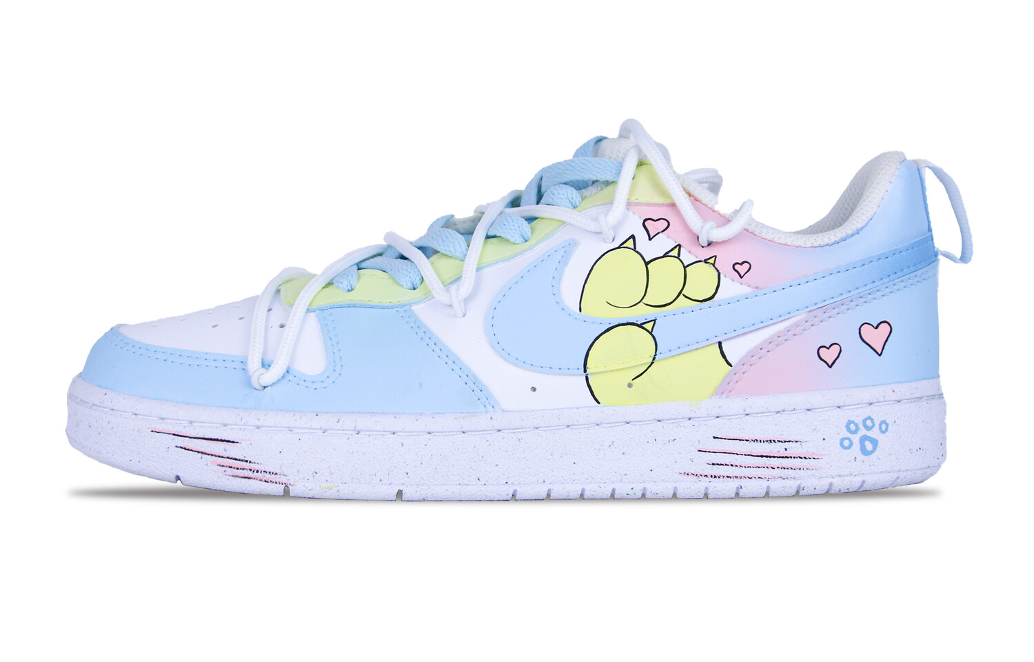 

Кроссовки Nike Court Borough Skateboard Shoes Women's Low-Top White, голубой, Синий, Кроссовки Nike Court Borough Skateboard Shoes Women's Low-Top White, голубой