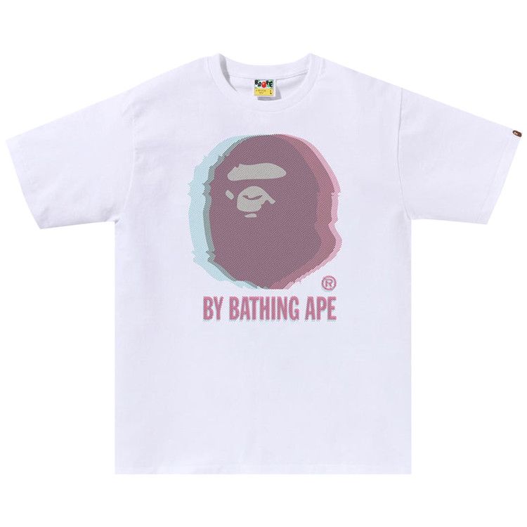 

Футболка BAPE Glitch Art By Bathing Tee, White