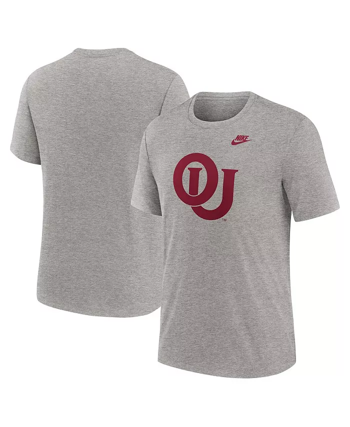 

Мужская футболка Heather Gray Oklahoma Sooners Blitz Evergreen Legacy Primary Tri-Blend Nike