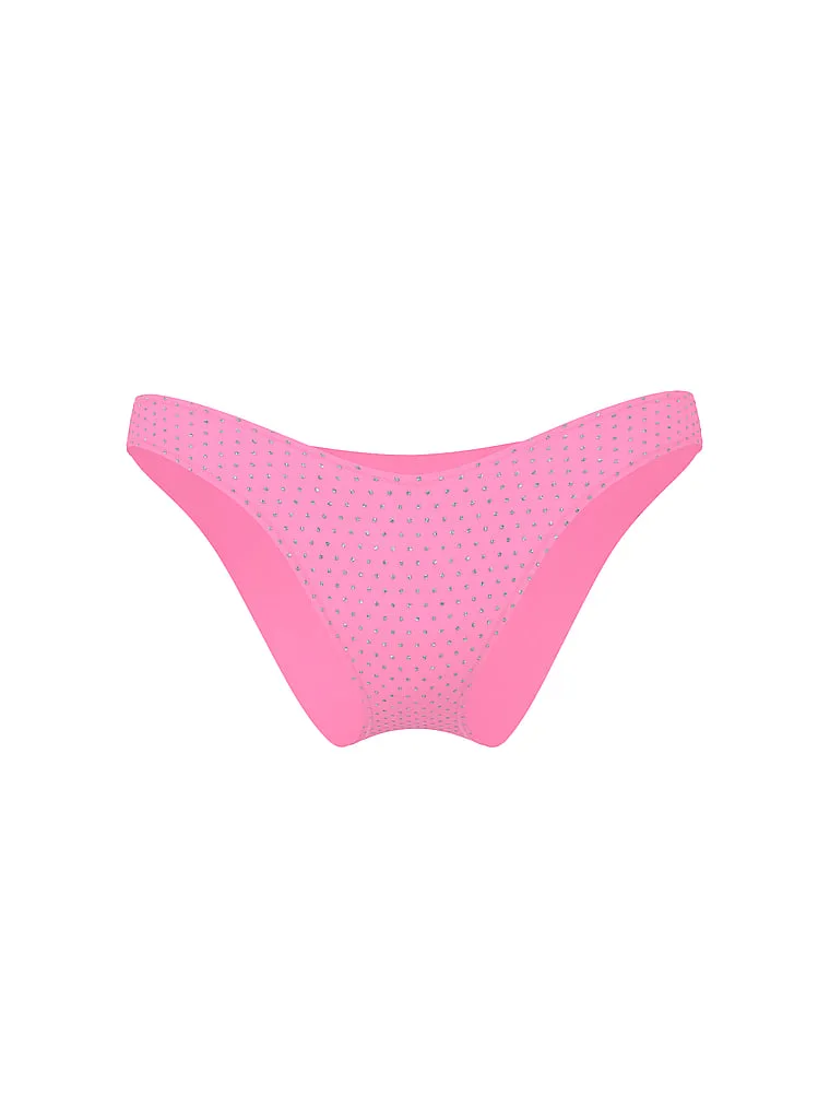 Бикини Victoria'S Secret Swim, основные бразильские, розовые блестящие — фото 3