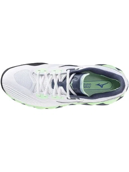 Мужские теннисные кроссовки «Wave Enforce Tour 2 AC» от Mizuno, White X Mint X Blue — фото 4