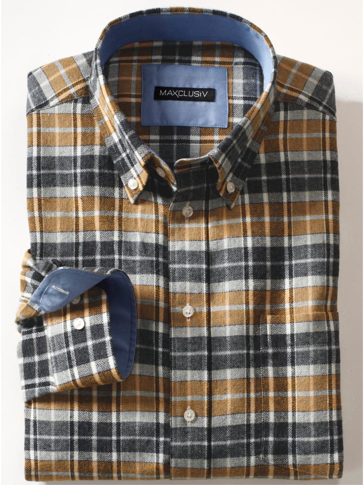 

Рубашка с длинными рукавами в охристую клетку WITT WEIDEN