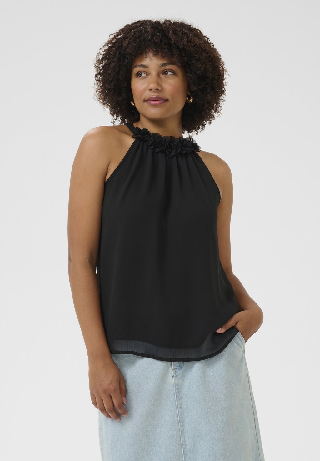 

Топ Blouse Cream, черный