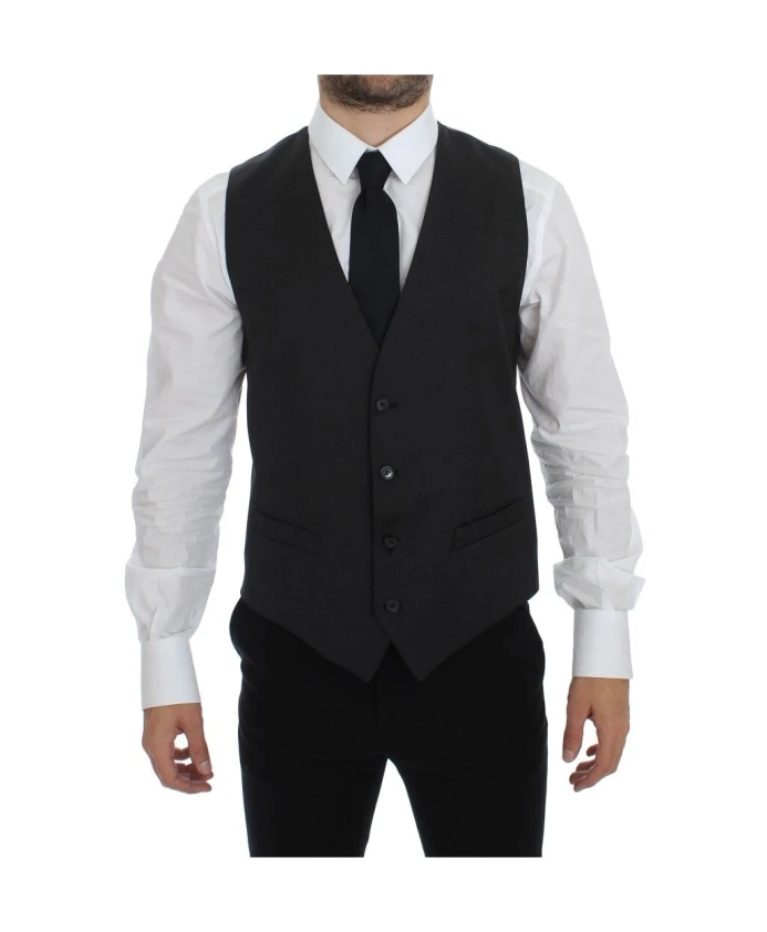 

Однобортный жилет Dolce & Gabbana, серый