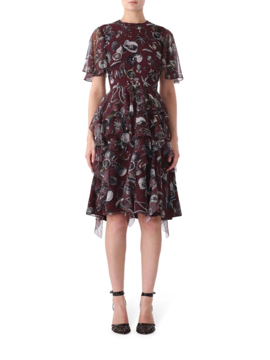 

Платье с морским принтом от Jason Wu Collection, красный