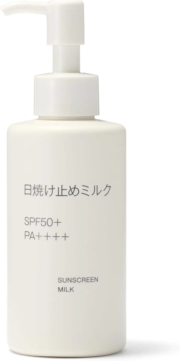 Солнцезащитное молочко SPF50+ PA++++, белый, MUJI, 150 г