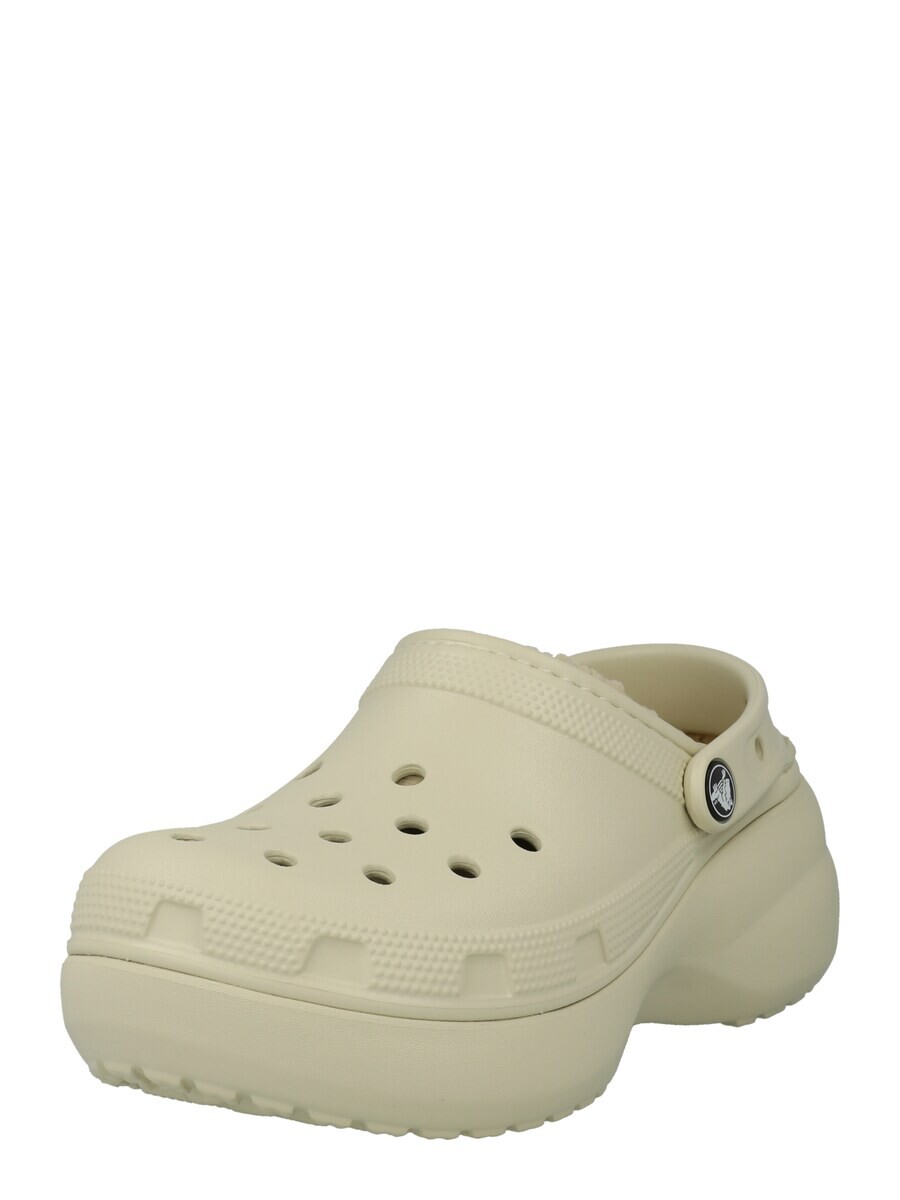 Босоножки на высоком каблуке Crocs Clogs Classic, бежевый