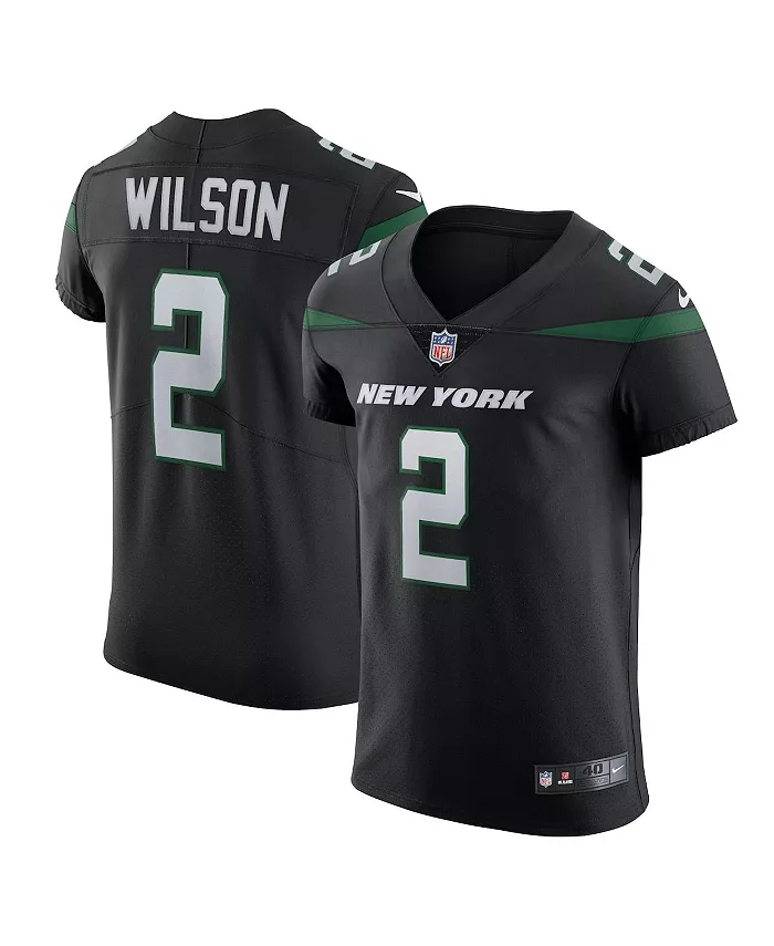 

Мужская футболка Zach Wilson Stealth New York Jets Vapor Elite Nike, черный