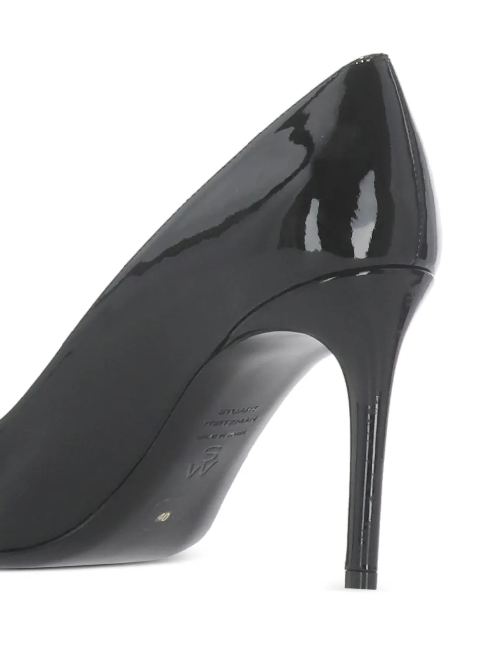 Туфли-лодочки Stuart Power на каблуке 90 мм Stuart Weitzman, черный — фото 3