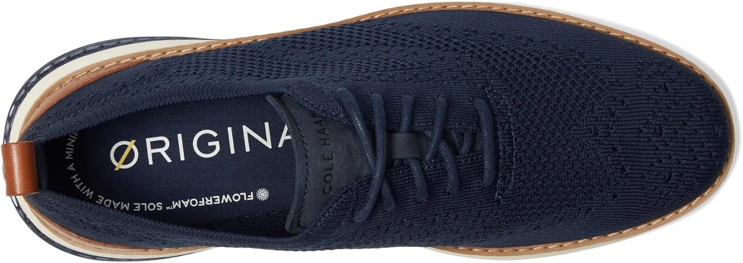 Мужские оксфорды Cole Haan OG Energyweave Stitchlite Wing, 2-Navy Blazer Ivory Natural — фото 3