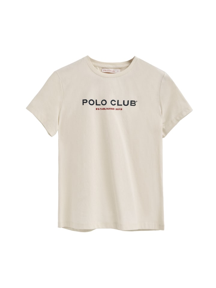 

Polo Club Футболка цвета экрю, Белый, Polo Club Футболка цвета экрю