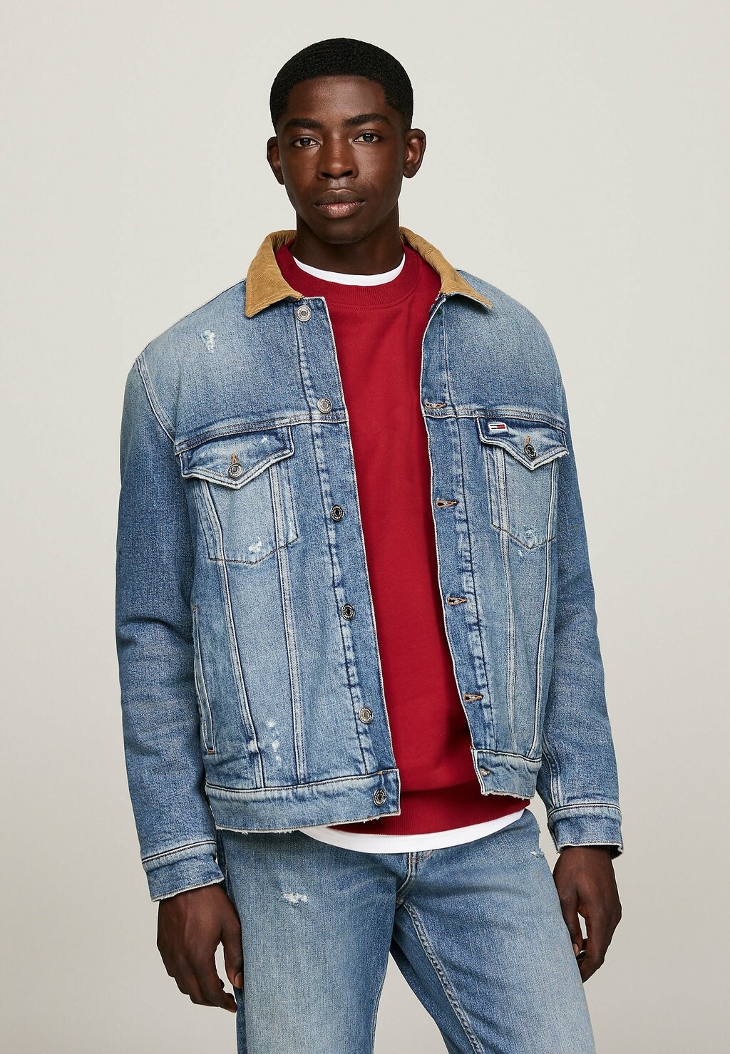 

Джинсовая куртка Tommy Jeans, синий деним