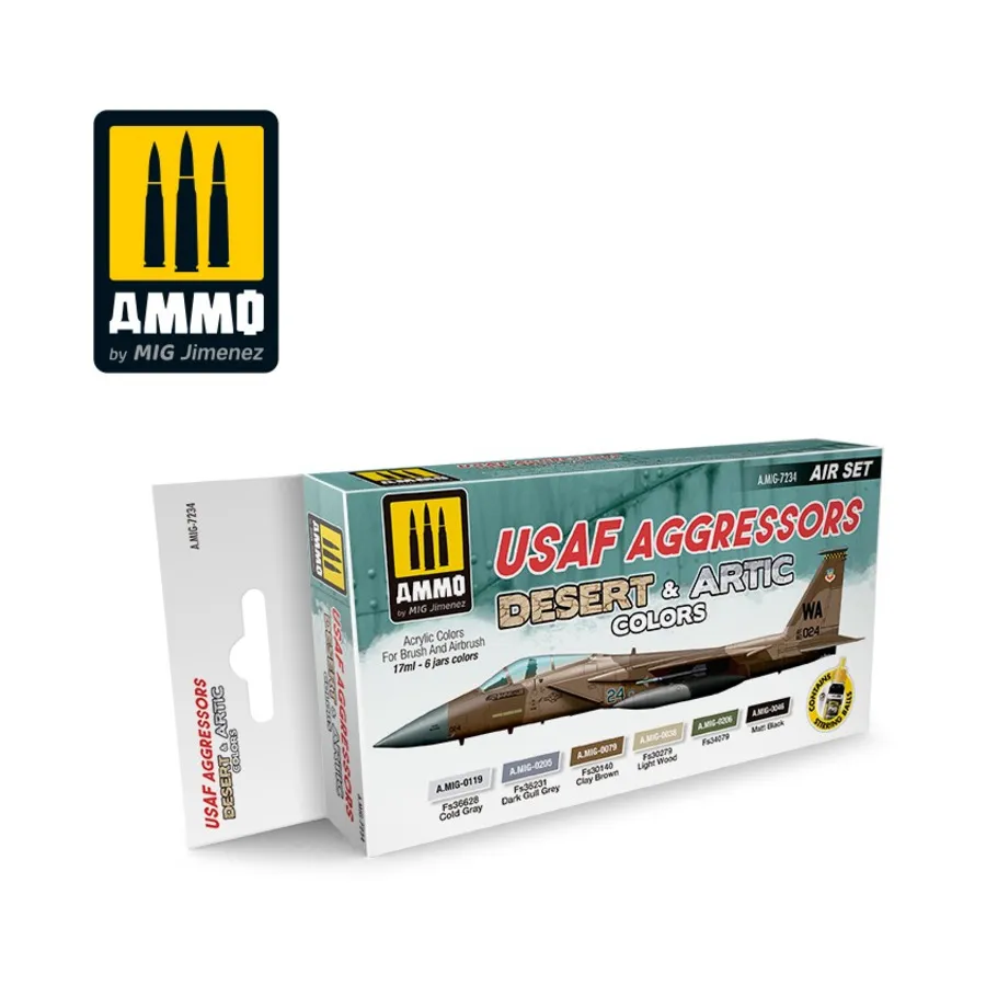 

Цвета пустыни и Арктики USAF Aggressors, Acrylic Paint Sets