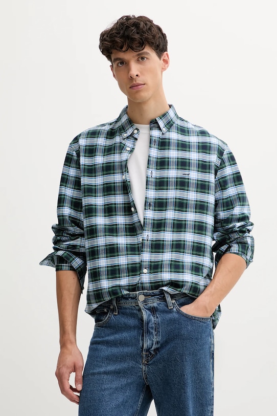 

Хлопковая рубашка Levi'S, темно-синий