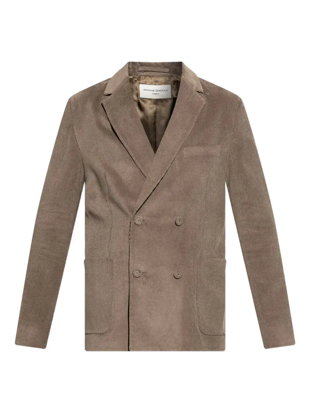 

Двубортный вельветовый пиджак Leon Officine Generale, нейтральный