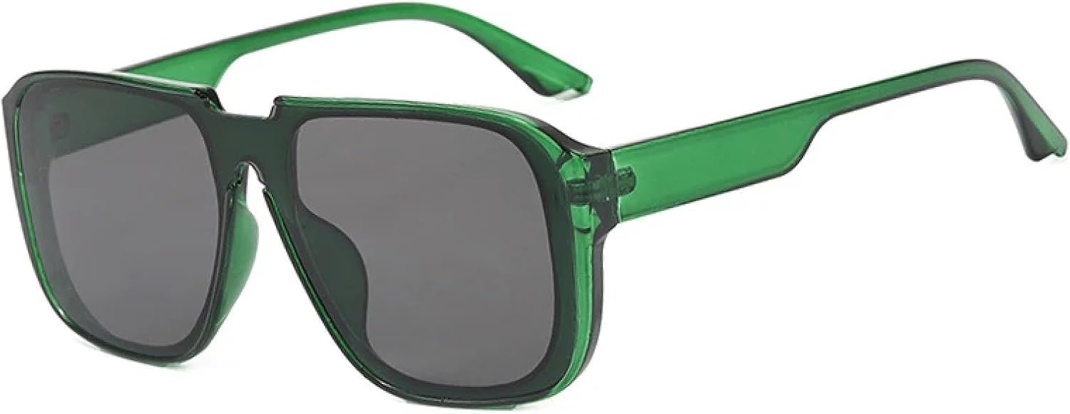 

Роскошные цельные солнцезащитные очки для женщин, модные солнцезащитные очки UV400, ретро-очки для мужчин в стиле панк, очки для активного отдыха на природе TKKTLLT, Green Gray