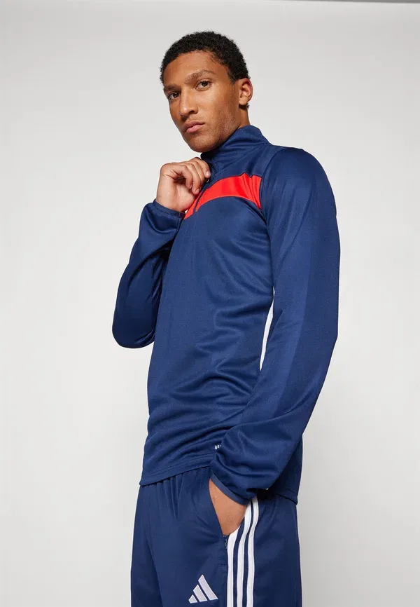 Футболка спортивная Adidas Performance Tiro25, цвет темно-синий/красный — фото 4