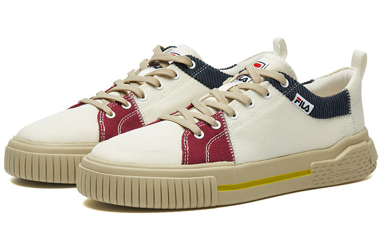 Кеды (WMNS) Fila Fusion Canvas Shoes 'White Blue Red', белый — фото 2