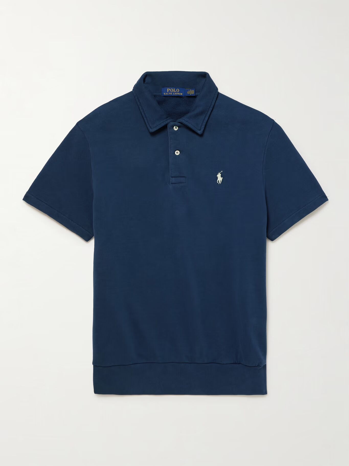 

Рубашка-поло из хлопкового джерси с вышитым логотипом POLO RALPH LAUREN, синий