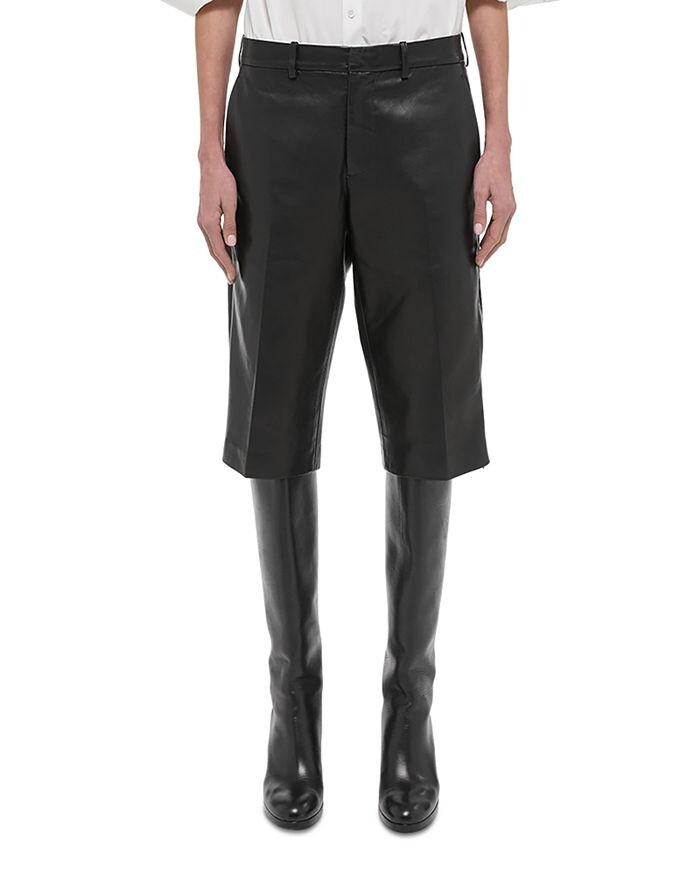 

Helmut Lang Кожаные шорты наппа, черный