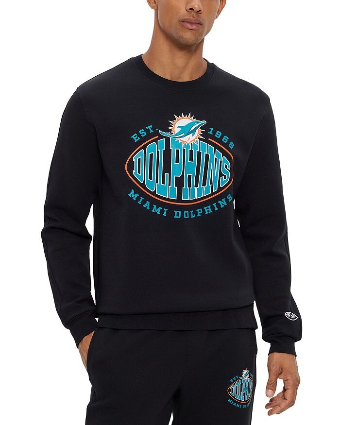 

Толстовка с круглым вырезом BOSS x NFL Miami Dolphins, черный