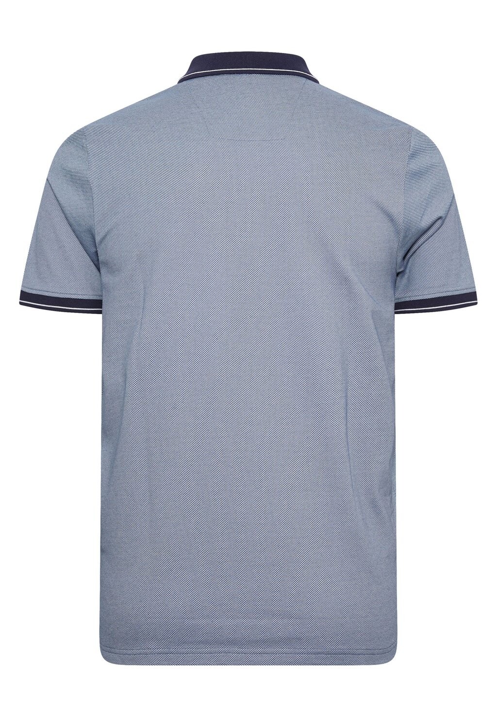 

Поло Textured Zip Neck BadRhino, темно-синий