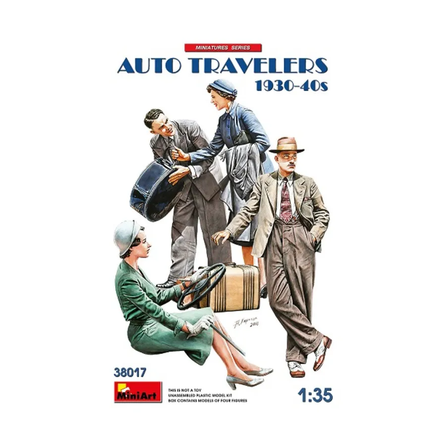 

Автопутешественники (1930-1940-е гг.), Miniatures Series (1:35) (MiniArt Models)