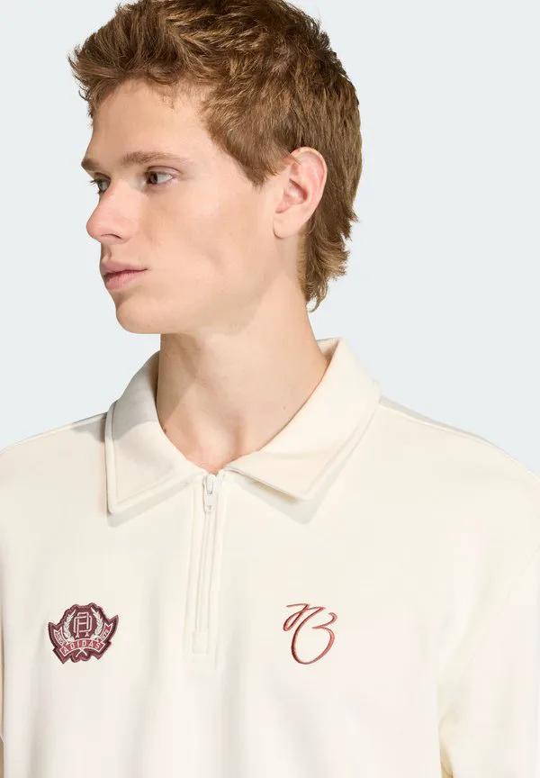 Тренировочная рубашка поло джуда беллингхема Adidas Originals, Off White — фото 3