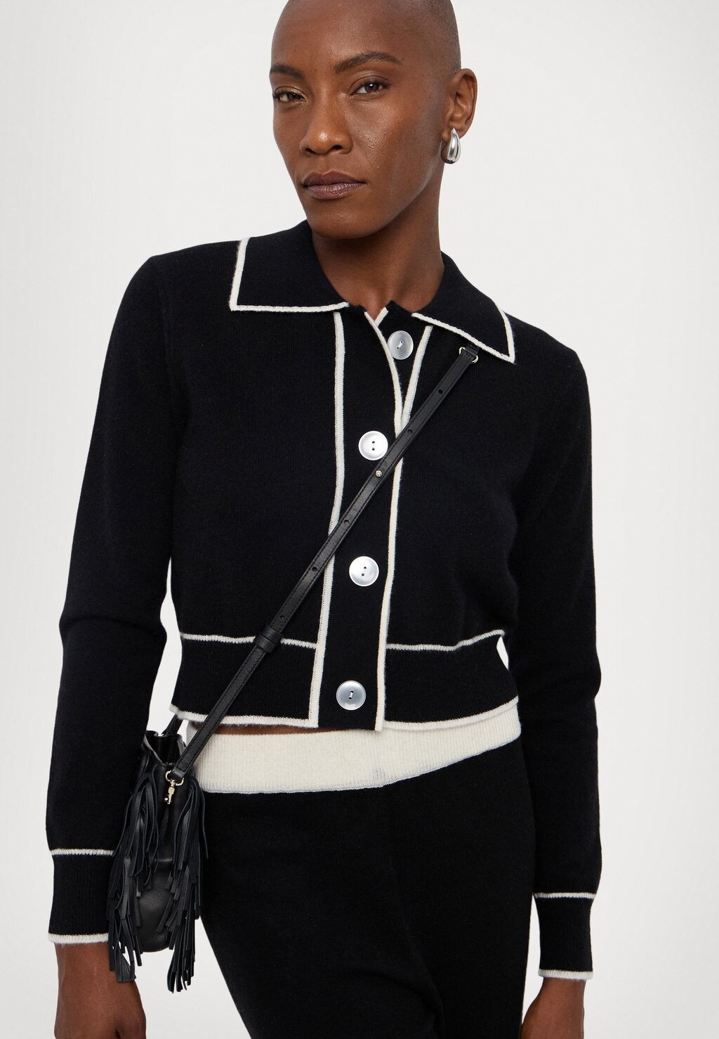 

Кардиган CONTRAST JACKET KNITID, черный