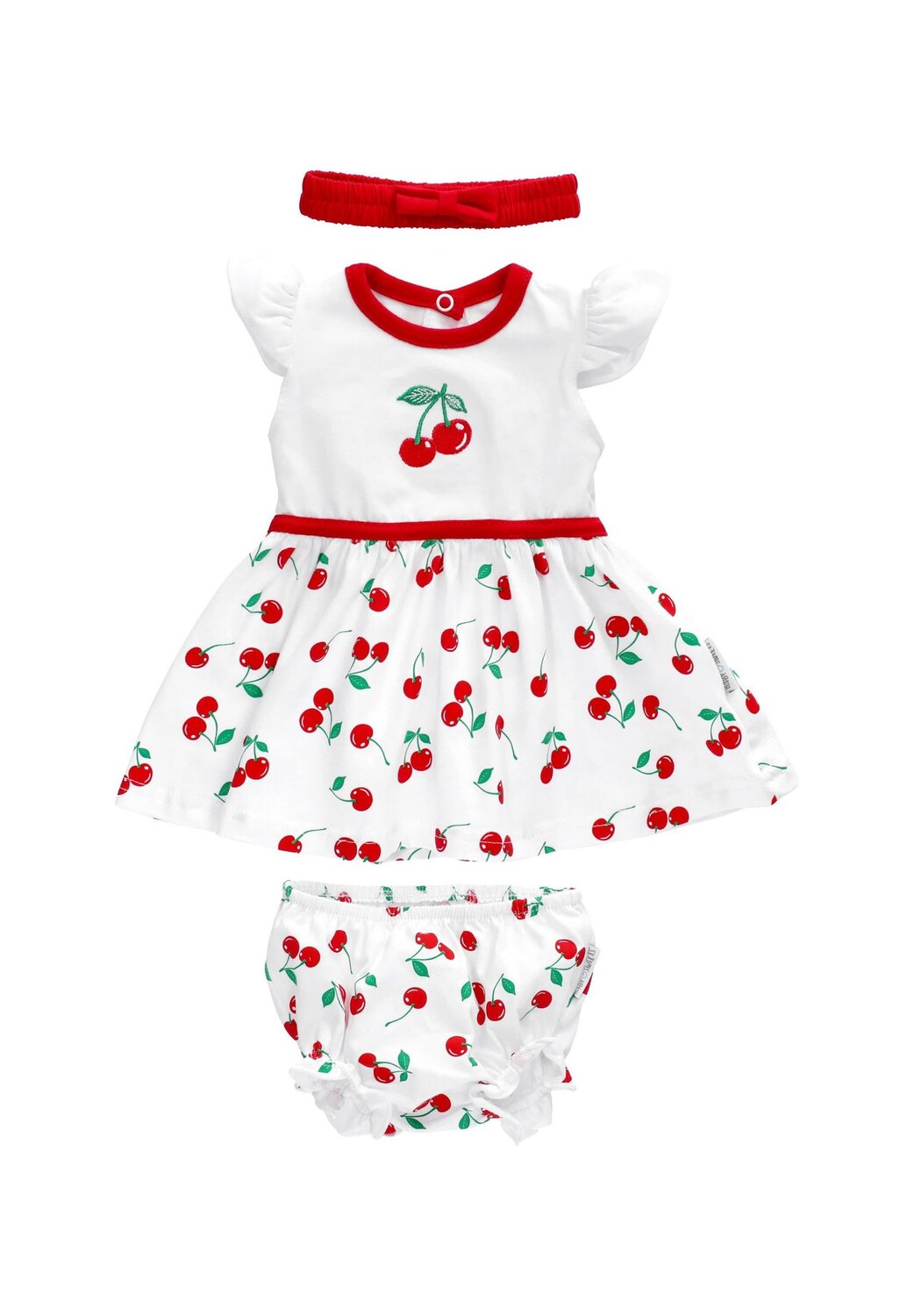 

Комплект из трех частей платье + шорты + шляпа любимые вещи платья BABY SWEETS, цвет Rot Neugeborene