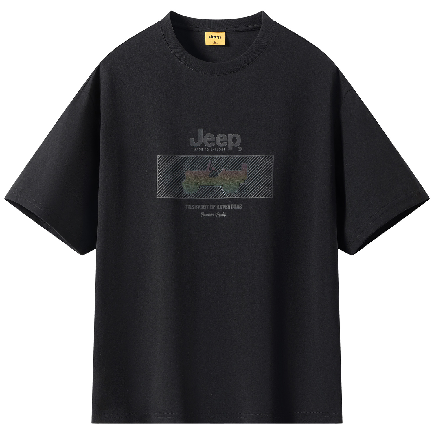 

Футболка Leisure Collection Unisex Jeep, pure черный[100% cotton breathable+color-changing jeep logo]
