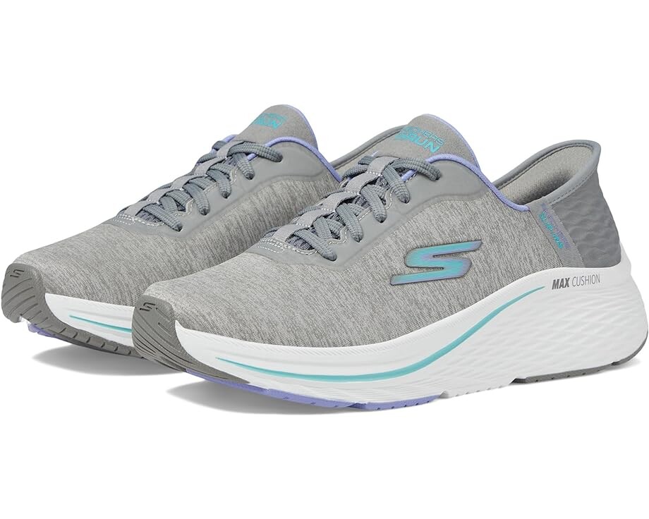 Кроссовки SKECHERS Max Cushioning Elite 2.0 Prevail Hands Free Slip-Ins, цвет Gray/Blue