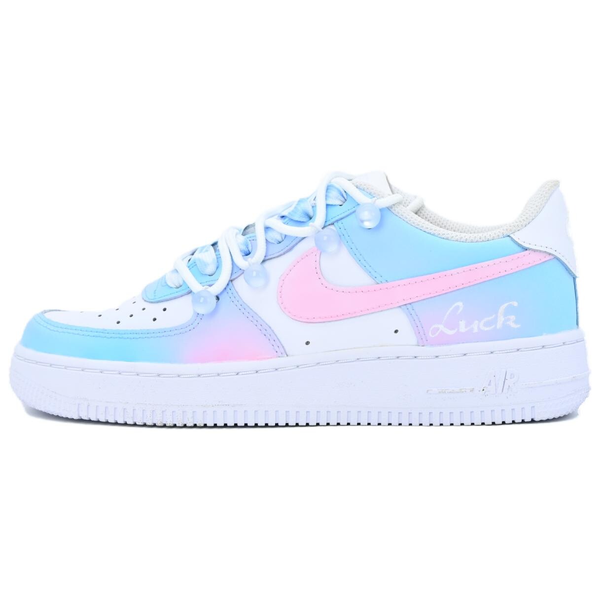 

Кроссовки Nike Air Force 1 Skateboarding Shoes Men Low-top Blue/pink, розовый
