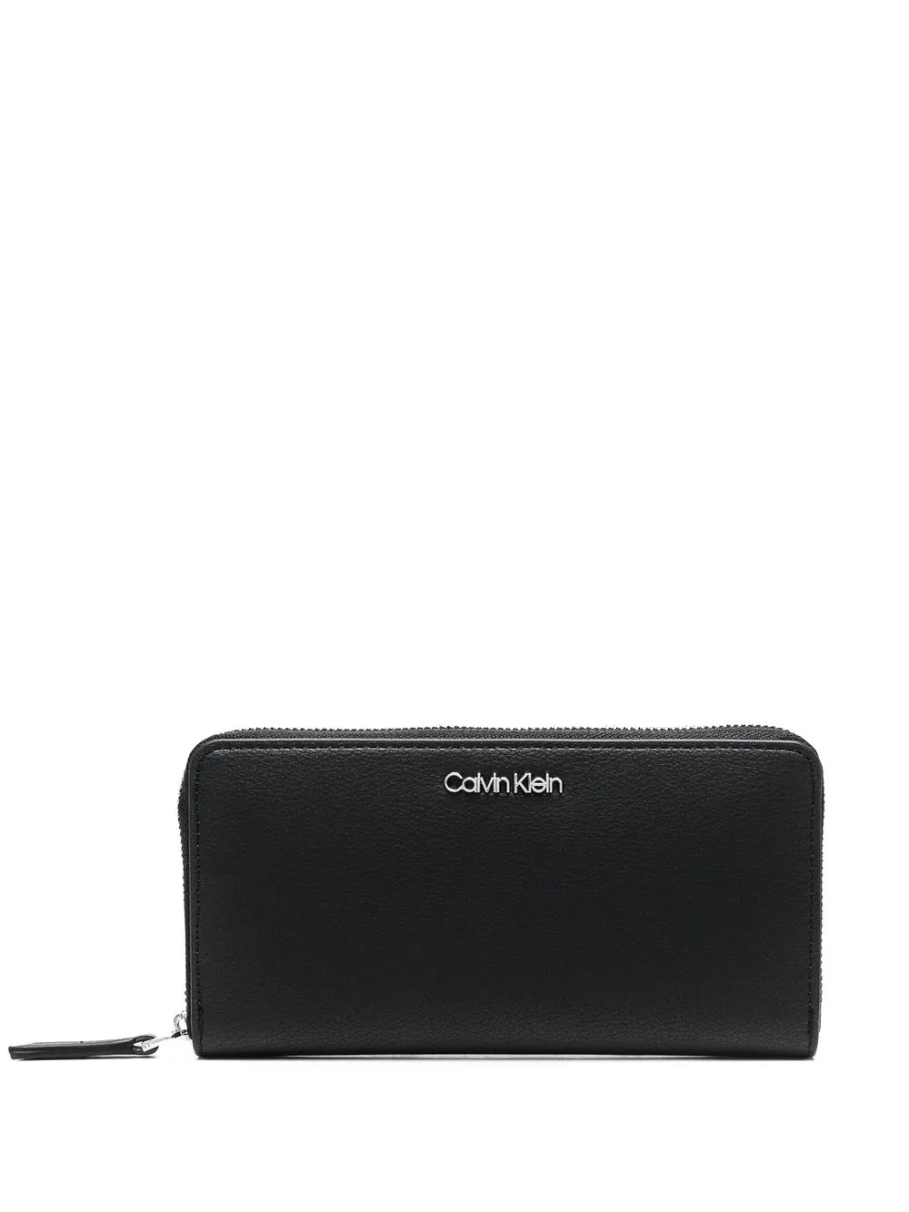 

Кошелек с круговой молнией и логотипом Calvin Klein, черный