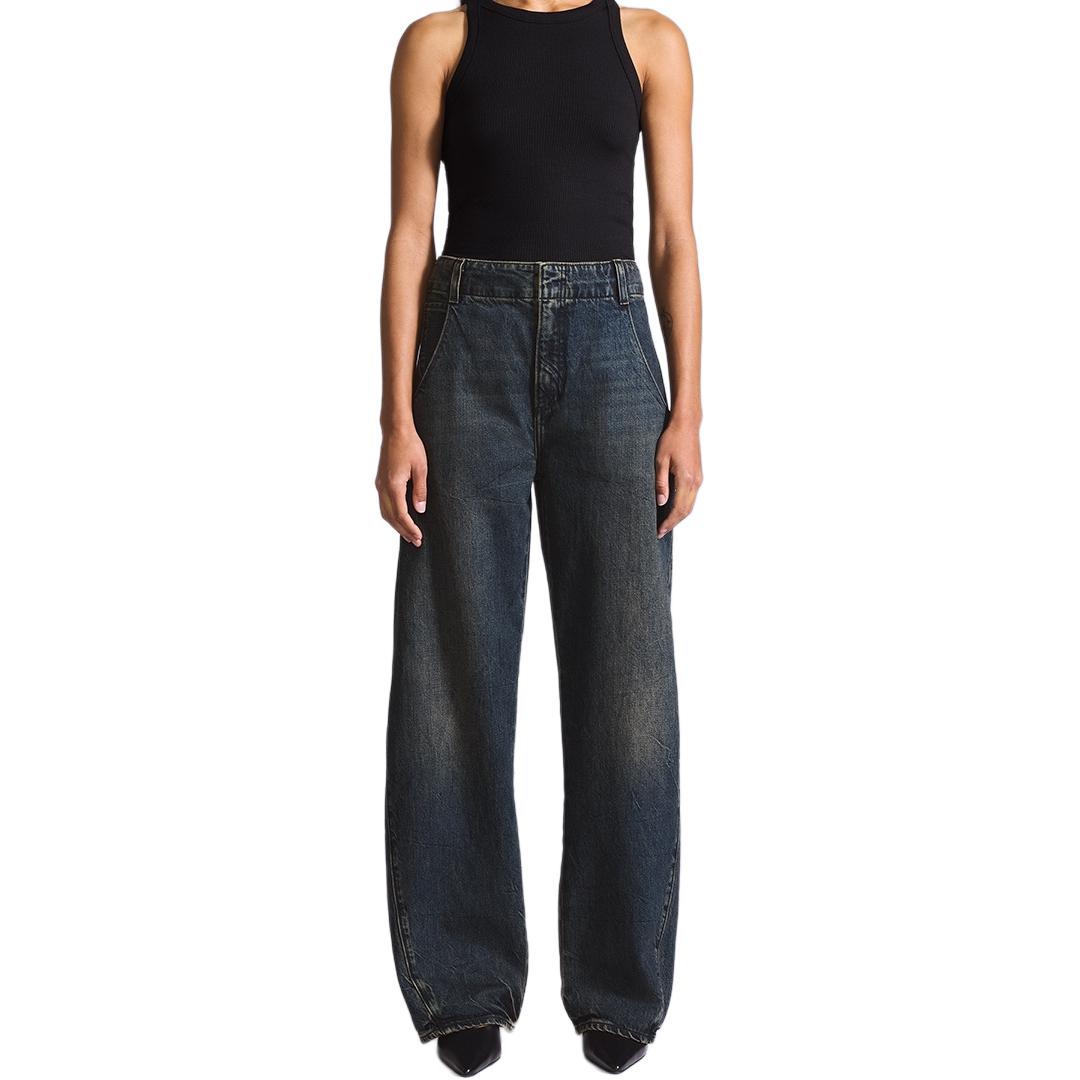 

Levis BLUETAB Джинсы для женщин, темно-синие, умеренно широкие