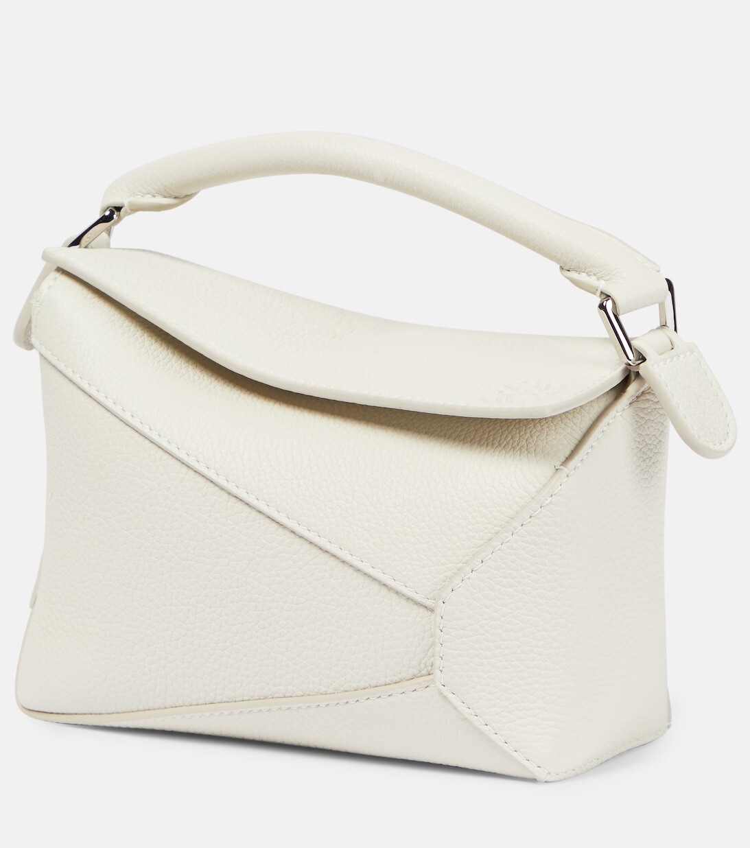 

Кожаная сумка через плечо Puzzle Mini Loewe, белый