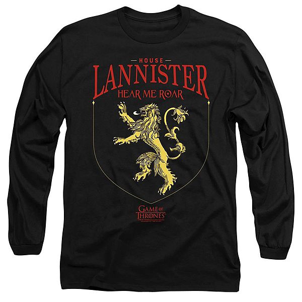 

Футболка с длинным рукавом для взрослых с гербом дома ланнистеров из игры престолов Licensed Character