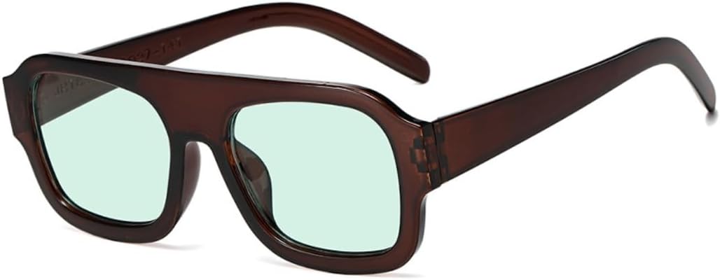 

Солнцезащитные очки с защитой UV400 | Большая оправа, линзы конфетных цветов | Для женщин и мужчин, для занятий спортом на открытом воздухе и вождения DSVIGF, Dark Tea Green