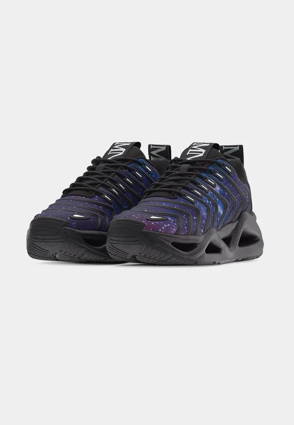 Кроссовки Infinity galaxy trainers Ea7 Emporio Armani, тройной черный/черный — фото 3