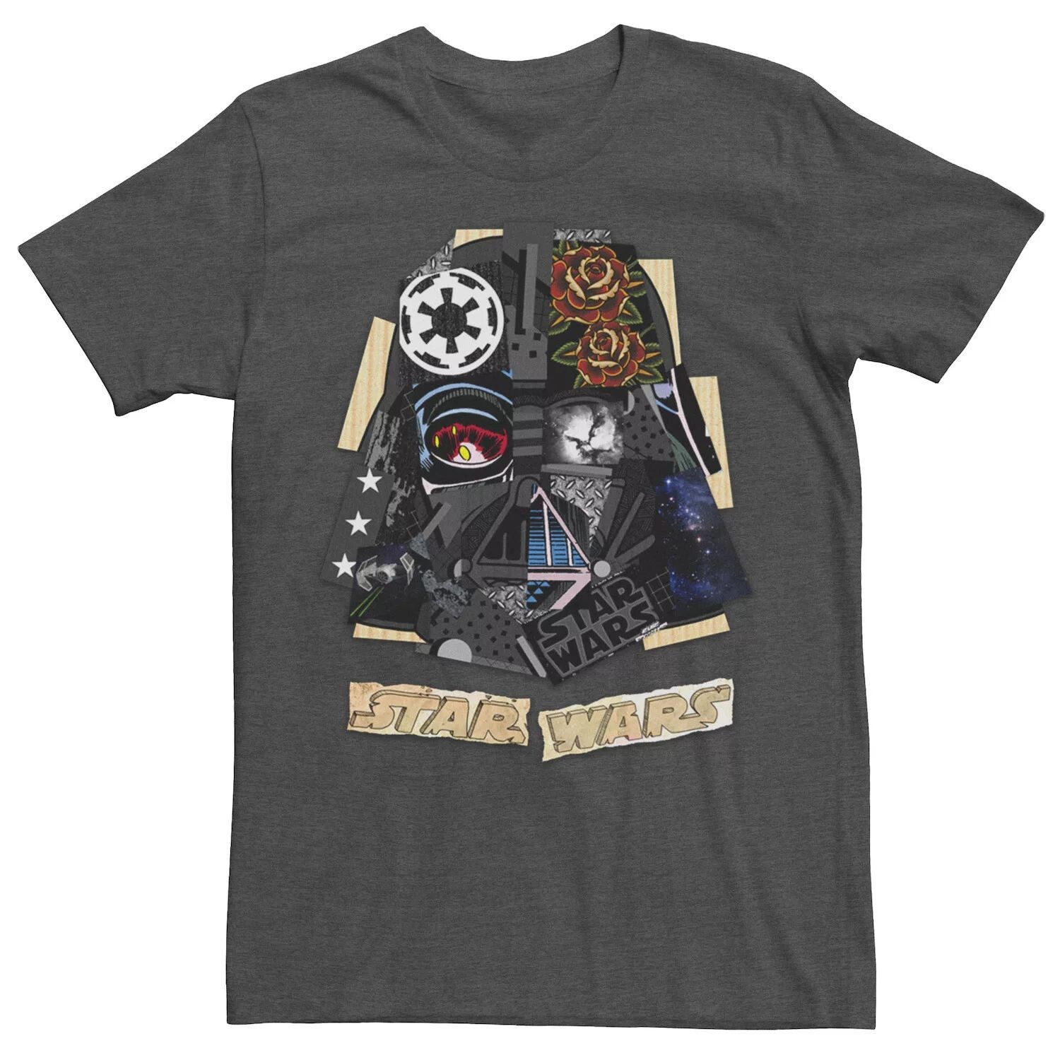 

Мужская футболка с плакатом и коллажем «Дарт Вейдер» Star Wars