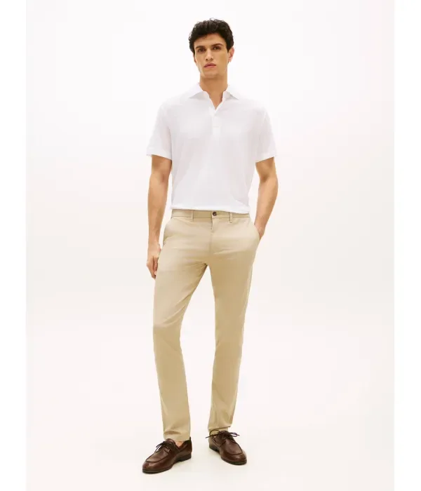 Брюки чинос Bleecker slim fit Tommy Hilfiger, бежевый — фото 2
