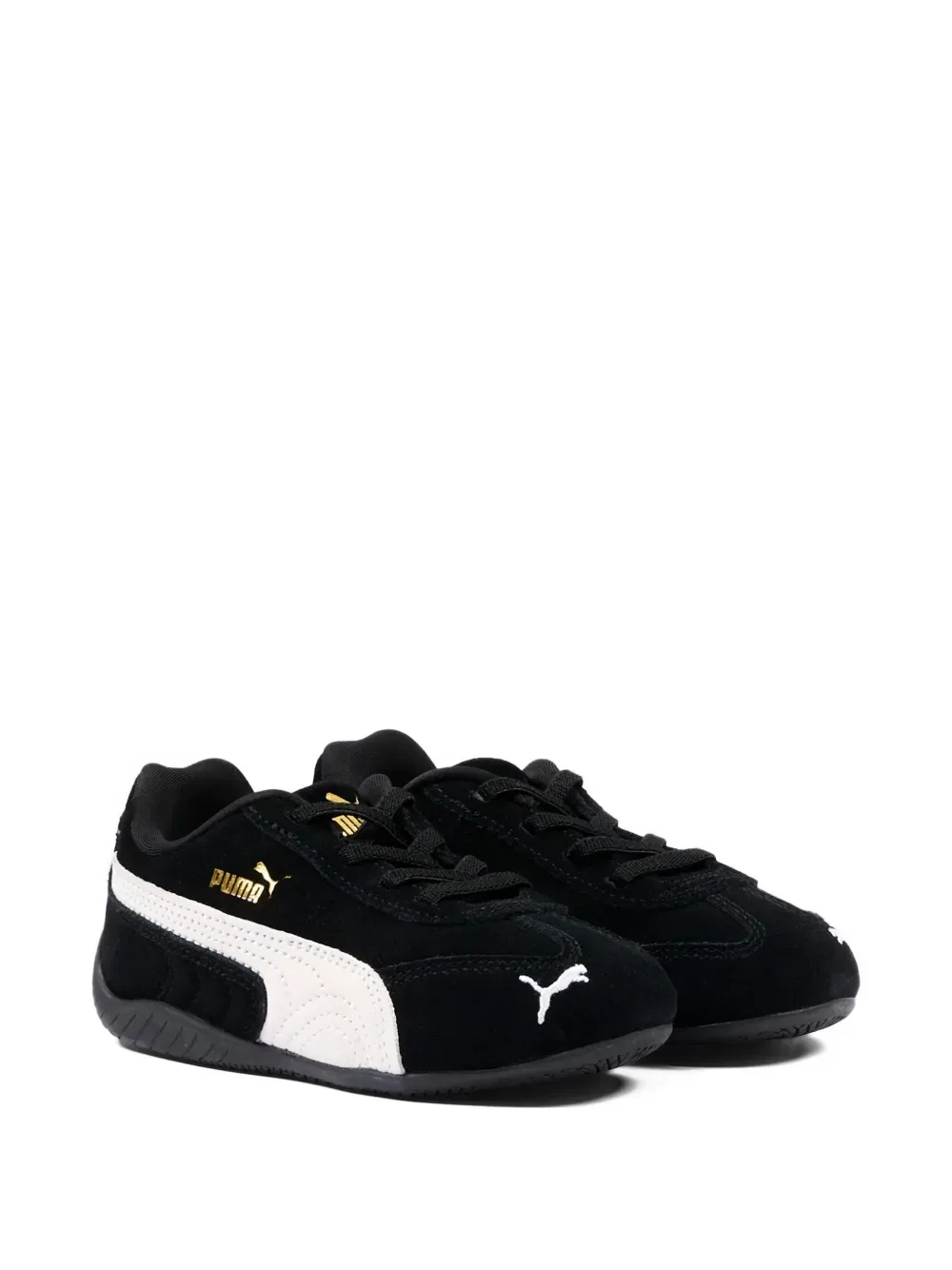 Низкие кроссовки с логотипом Puma Kids, черный